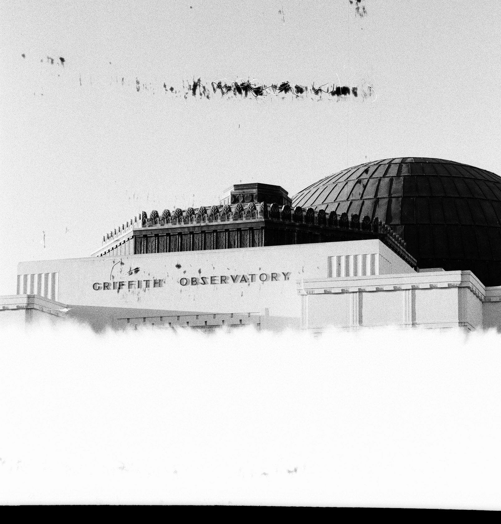 Griffith Observatory but cut in half because last shot on the roll